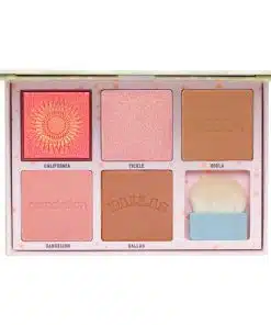 پالت رژگونه، برنزر و هایلایتر بنفیت مدل چیک لیدرز صورتی BENEFIT Cheekleaders Pink