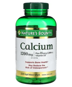 مکمل کلسیم ۱۲۰۰ نیچرز بونتی  NaturesBounty Calcium 1200 mg