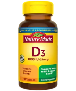 مکمل ویتامین د ۳ نیچرمید  Nature Made D3 1000 IU