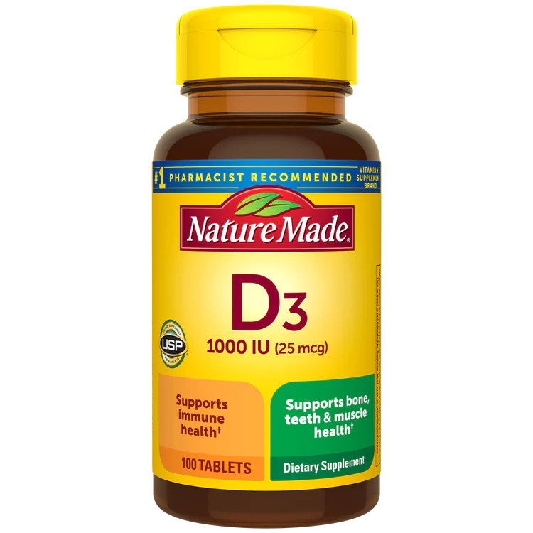 مکمل ویتامین د ۳ نیچرمید  Nature Made D3 1000 IU