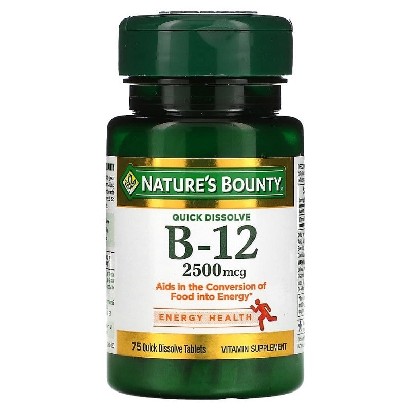 مکمل ب ۱۲ نیچرزبونتی Natures Bounty B-12 (2500 mcg)