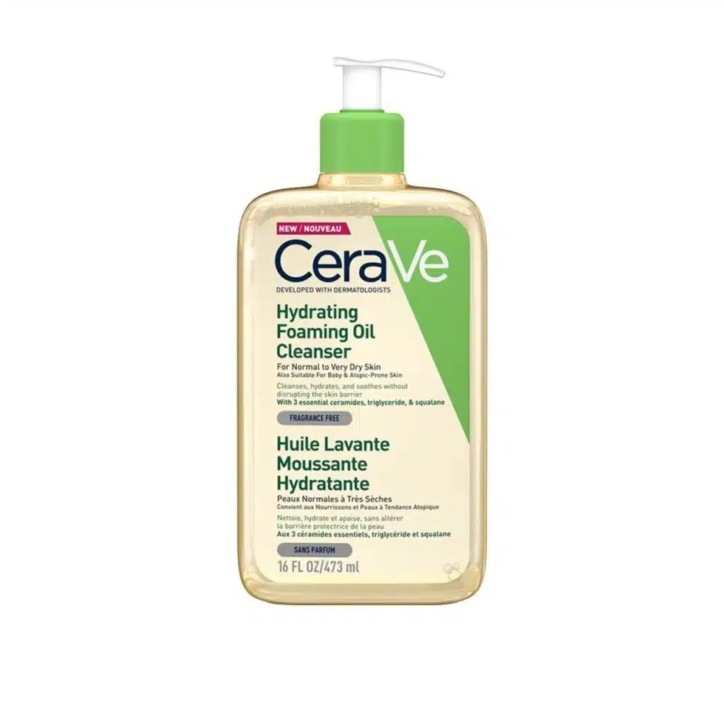 بهترین شوینده صورت خارجی برای پوست خشک 13 فوم شستشوی روغنی آبرسان سراوی Cerave