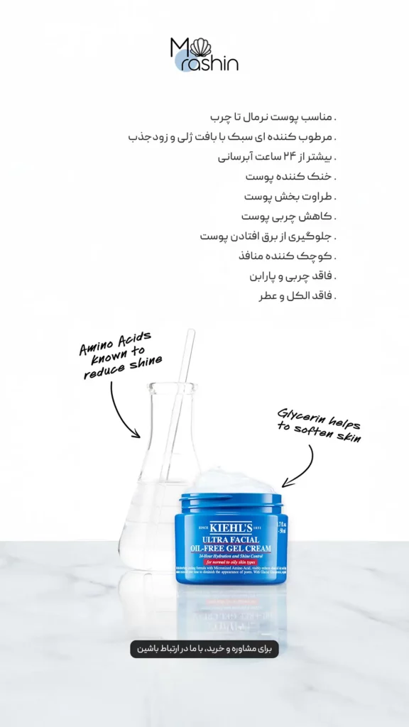 ژل کرم آبرسان و مرطوب‌کننده Ultra Facial کیلز Kiehl's