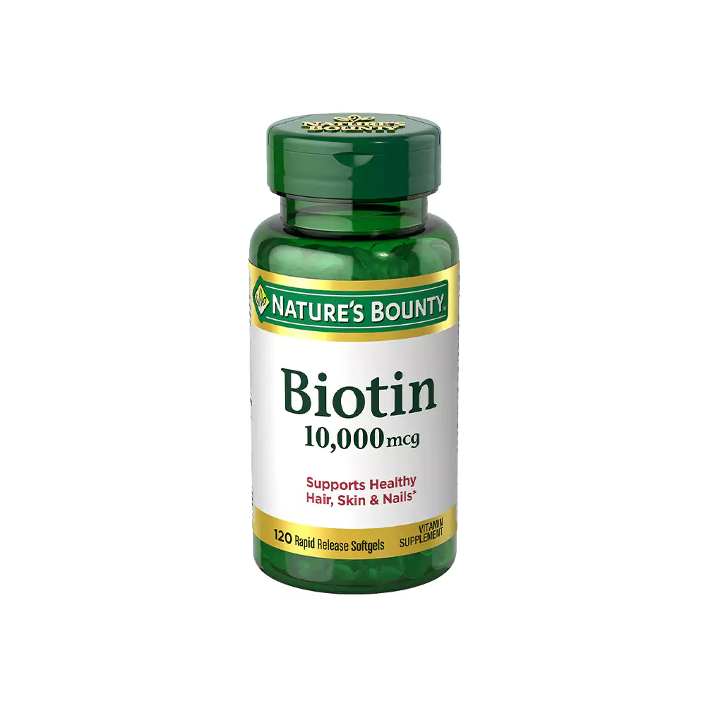مکمل بیوتین 10000 نیچرز بونتی Nature’s Bounty برای استفاده در بللاگ