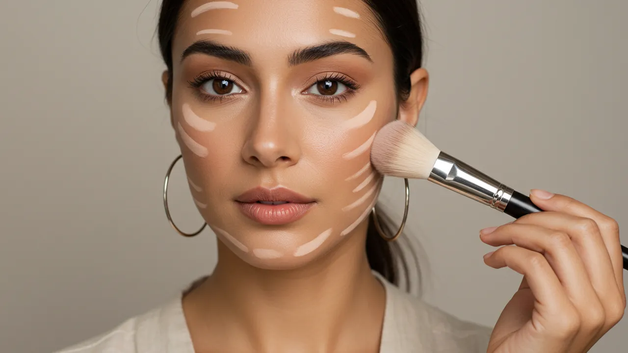 تکنیک های آرایش مناسب صورت بیضی شکل