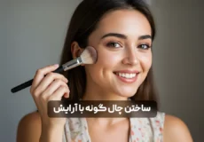 چال گونه از لحاظ پزشکی یک نقص ژنتیکی در عضلات صورت به شمار می آید که در سال های اخیر طرفداران بسیار زیادی پیدا کرده است. در واقع امروزه، در بسیاری از جوامع داشتن چال گونه یکی از نشانه های زیبایی بوده و افراد به دنبال ایجاد آن از طریق روش های گوناگون هستند. به عنوان مثال ساختن چال لپ با آرایش و استفاده از شیوه های پزشکی از جمله راه هایی است که با استفاده از آن می‌توان به این ملاک زیبایی دست یافت. متأسفانه در حال حاضر افراد مختلف از طریق آموزش های بی پایه و اساس آرایشی و... در شبکه های اجتماعی مردم را کاملا گمراه می‌کنند. به همین دلیل ما در مقاله حاضر به دنبال آن هستیم تا روش مؤثر ایجاد چال گونه از طریق آرایش را در اختیار شما قرار دهیم. بنابراین به شما هم پیشنهاد می‌کنیم تا در ادامه این مبحث جذاب و کاربردی ما را همراهی نمایید. آماده سازی پوست برای آرایش چال گونه برای ساختن چال گونه با آرایش ابتدا لازم است پوست صورت به طور کامل آماده انجام این کار گردد. به عنوان مثال پوست باید کاملا تمیز، صاف و یکدست بوده و برای رسیدن به این موضوع لازم است از محصولات مختلفی استفاده نمود. از جمله این کالاها می‌توان به یک شوینده ملایم، کرم مرطوب کننده مناسب نوع پوست (چرب، خشک و مختلط)، کرم پودر و پرایمرهایی با کیفیت بالا و از یک برند معتبر اشاره کرد. در نتیجه ابتدا باید صورت را با یک شوینده متناسب با نوع پوست مخصوص به خود بشویید. پس از آن چهره را به آرامی خشک کرده و آن را با یک کرم مرطوب کننده ماساژ دهید تا پوست نرم و صاف شود.  سپس با استفاده از پرایمر آرایشی می‌توانید ناهمواری های پوست را برطرف کرده و سطح آن را یکدست و یکنواخت کنید. علاوه بر آنکه بهتر است بدانید استفاده از پرایمر، ماندگاری کلی آرایش و همین طور چال گونه را به طرز قابل توجهی افزایش خواهد داد. بنابراین اگرچه این مرحله عموما از دید بسیار از فراد پنهان می‌ماند، اما فونداسیون اصلی آرایش چال گونه به شمار آمده و باید با دقت بالایی به آن پرداخته شود. نکته ای که در این قسمت باید مدنظر قرار دهید این است که به هیچ عنوان انتخاب و خرید برندهای معتبر جهانی را فراموش نکنید. زیرا کیفیت بالای این محصولات است که در نهایت باعث می‌شود تا از نتیجه کار خود رضایت خاطر داشته باشید. ابزار و محصولات مورد نیاز برای ساختن چال گونه در ادامه آموزش چال گونه با آرایش باید به سراغ ابزار و محصولات کاربردی برای ایجاد آن برویم. این وسایل مهم عبارتند از: کرم مرطوب کننده همان طور که قبلا نیز بیان شد، محصولات مرطوب کننده یکی از پایه های اصلی برای ایجاد چال گونه طبیعی با آرایش به شمار می‌آید. در واقع با استفاده از نوع متناسب آن با پوست خود، صورت خود را صاف و یکدست کرده و رطوبت لازم را به آن می‌رسانید. پرایمر پرایمر یکی دیگر از ابزارهای مهم برای ساختن چال گونه با آرایش بوده که کاربرد برندهای معتبر و در عین حال مقرون به صرفه مانند برند میبلین و برند شیگلم می‌تواند بسیار مناسب باشد. کانتورینگ صورت با استفاده از کرم پودر و کانسیلر کانتورینگ را می‌توان یکی از مهم ترین تکنیک های آرایشی چال گونه به شمار آورد که با ایجاد سایه، توهم ایجاد چال گونه پررنگ تر خواهد شد. کرم پودر خرید کرم پودر مناسب، یکی از تکنیک های آرایشی چال گونه است که به هیچ عنوان نباید آن را نادیده انگاشت. در اکثر موارد به افراد توصیه می‌شود که کرم پودری تقریبا مشابه با رنگ پوست خود انتخاب نمایند. اما به منظور ساختن چال گونه با آرایش لازم است تا این محصول دو درجه روشن تر از پوست باشد. زیرا در غیر این صورت چال مدنظر شما چندان دیده نخواهد شد. به علاوه توصیه بسیار از میکاپ آرتیست ها آن است که برای این کار از کرم پودرهای فشرده و جامد استفاده کنید. در صورت نداشتن کرم پودر دو درجه روشن تر از پوست می‌توانید با استفاده از یک پنکک کل صورت خود را پوشش دهید. کانسیلر برای کاربرد کانسیلر برخلاف کرم پودر بهتر است از محصولی دو یا سه درجه روشن تر از پوست خود استفاده کنید. در این صورت ترکیب آن با کرم پودر می‌تواند پوشانندگی بسیار بالایی را ایجاد نماید.. هایلایتر استفاده از هایلایتر موجب بازتاب نور شده، بخش هایی از صورت را برجسته تر کرده و چال گونه را بیشتر در معرض دید قرار می‌دهد. از میان هایلایترهای بسیار با کیفیت و در عین حال با قیمت مناسب می‌توان موارد زیر را نام برد: هایلایتر لونار گلو شیگلم هایلایتر دو قلو گلدن رز هایلایتر پودری لورآل و کارل مداد چشم قهوه ای استفاده از یک مداد قهوه ای یکی دیگر روش های آرایش چال گونه است که برای عمق بیشتر آن به کار برده می‌شود. اسپری فیکس در نهایت برای ماندگاری بیشتر چال گونه بر روی صورت و سایر مواد آرایشی بهتر است از یک اسپری فیکس استفاده نمایید. آموزش گام به گام ساختن چال گونه با آرایش در این بخش از مقاله قصد داریم تا به صورت عملی و گام به گام به این سؤال پاسخ دهیم که چگونه چال گونه بسازیم؟ بنابراین توصیه می‌کنیم این قسمت را با دقت بسیار بیشتری مطالعه نموده و هیچ از یک مراحل را نادیده نگیرید. 1)زیرسازی پوست زیرسازی پوست با استفاده از کرم مرطوب کننده، پرایمر، کرم پودر و کانسیلر یکی از مهم ترین بخش های آرایش چال گونه به شمار می‌آید. زیرا این موارد فونداسیون اصلی میکاپ بوده و تأثیر قابل توجهی در جلوه نهایی و ماندگاری آن خواهد داشت. در نتیجه ابتدا باید با یک مرطوب کننده متناسب با نوع پوست آن را به صورت دورانی ماساژ دهید تا کاملا جذب شده و سطح پوست صاف گردد. سپس با استفاده از یک پرایمر، ناهمواری های پوست را کاملا یکدست و یکنواخت کنید. در این قسمت نوبت به استفاده از یک کرم پودر ترجیحا جامد و دو درجه روشن تر از رنگ پوست می‌رسد. زیرا در غیر این صورت چال گونه به هیچ عنوان جلوه مورد نظر را نخواهد داشت. بعد از آن نیز باید با یک کانسیلر متضاد رنگ کرم پودر یعنی دو یا سه درجه تیره تر از رنگ پوست، صورت خود را کاملا کاور نمایید. پس از انجام تمامی این امور نیز نوبت به کانتورینگ چهره می‌رسد. 2)کانتورینگ و هایلایت صورت کانتورینگ یک روش آرایشی و یکی از تکنیک های آرایشی چال گونه است. با استفاده از این شیوه می‌توان با ایجاد سایه روشن بخش هایی از چهره را برجسته تر و برخی از نواحی را کوچک تر از حد نرمال آن نشان داد. برای این کار ابتدا باید کرم پودر مناسب را به صورت زده و پس از آن در ناحیه زیر استخوان گونه یک خط نرم و و باریک بکشید. خط را به سمت گوشه های داخلی چشم و به طرف چانه امتداد دهید. حال با یک براش مناسب هایلایتر را بر روی برجستگی استخوان گونه بکشید و در نهایت آن ها را با یکدیگر ترکیب کنید. در این صورت سایه و نور طبیعی بسیار زیبایی بر روی چهره خود خواهید داشت. در عین اینکه این کار باعث می‌گردد تا چال گونه شما بسیار بهتر و زیباتر دیده شود. 3)تعیین محل چال گونه این مرحله از آرایش چال گونه از اهمیت فوق‌العاده ای برخوردار است. زیرا انتخاب یک نقطه اشتباه نه تنها شما را زیباتر نشان نداده بلکه ظاهر اولیه شما را نیز بر هم می‌زند. برای این کار لازم است جلوی یک آینه تمیز و شفاف بایستید و لبخند بزنید. لبخند عمیق شما می‌تواند چین های طبیعی صورت را نشان دهد و شما باید بدانید که چال گونه دورتر از این خطوط قرار می‌گیرد. حال با استفاده از یک مداد آرایشی نقطه مورد نظر را علامت بزنید و برای اطمینان بیشتر از قرینه بودن هر دو طرف چهره، از خود عکس بگیرید و آن را بررسی نمایید. در صورتی که همه چیز اصولی بود می‌توانید به سراغ مرحله بعد بروید. 4)کشیدن یک دایره یا هلال ماه بر روی صورت در این قسمت در محلی که تعیین کرده اید با استفاده از یک سایه یا مداد چشمی به رنگ قهوه ای روشن، یک هلال ماه غیر کامل یا دایره ای کوچک بر روی صورت خود بکشید. 5)پر کردن چال گونه حال با همان مداد چشم قهوه ای روشن به صورت رفت و برگشتی این هلال یا دایره را پر رنگ کنید تا چال گونه کاملا برجسته گردد. 6)ترکیب چال گونه با میکاپ صورت اکنون نوبت آن است که یک براش کوچک سرگرد را به صورت دورانی بر روی چال گونه بلغزانید، به صورتی که نقطه چال لپ مشخص باشد اما به هیچ عنوان محو نگردد. اگر براش آرایشی ندارد می‌توانید از انگشتان خود استفاده کرده و آن ها را به صورت نرم و بسیار سبک همانند یک براش بر روی نقطه مورد نظر بکشید. نکات حرفه ای برای چال گونه طبیعی در ادامه آموزش ساختن چال گونه با آرایش، لازم است نکات حرفه ای تری را نیز در اختیار مخاطبان عزیز قرار دهیم تا در صورت نیاز به آن رجوع نمایند. از جمله این موارد می‌توان به موارد زیر اشاره کرد: انتخاب کانتور مناسب با توجه به رنگ چهره به طور کلی کانتور سرد و گرم به دو رنگبندی اصلی کانتور گفته شده که در آرایش چهره مورد استفاده قرار می‌گیرد. به عنوان مثال زیرتون کانتو سرد به رنگ صورتی، آبی یا بنفش بوده و ظاهر پوست را طبیعی و خنثی نشان می‌دهد. در حالی که کانتور گرم زیرتون گرم یا نارنجی داشته و ظاهر گرم و برنزه به پوست می‌بخشد. در نظر داشته باشید کاربرد این کانتورهای با توجه به رنگ پوست کاملا ضد و تقیض است. در واقع اگر زیرتون پوست شما سرد است، برای ایجا ظاهر طبیعی باید از کانتور گرم استفاده کنید و اگر زیرتون وستتان گرم است، کانتور سرد مناسب خواهد بود. استفاده از هایلایترهایی با درخشش ظریف یکی دیگر از تکینیک های آرایشی چال گونه استفاده از هایلایترهایی با درخشش بسیار ظریف است. در واقع هایلایتر ابزاری است که برای برجسته و روشن کردن برخی از نقاط صورت مورد استفاده قرار می‌گیرد. اما استفاده از چنین وسیله ای با درخششی ظریف تر، حالت بسیار زیباتری به چهره می‌بخشد. بنابراین اگر می‌خواهید چهره و چال گونه شما ملایم و طبیعی به نظر برسد، بهتر است از هایلایتری با ویژگی درخشش ظریف استفاده نمایید. هماهنگی چال لپ با سایر بخش های آرایش به طور کلی قبلا نیز بیان شد که برای ایجاد چال گونه بهتر است از سایه، مداد چشم یا ابرویی به رنگ قهوه ای روشن استفاده کنید. پس از آن برای هماهنگی بیشتر میان آرایش چال لپ و سایر قسمت ها به عنوان مثال می‌توانید ابروهای خود را با همان رنگ آرایش کنید. در صورتی که آرایش چشمانتان روشن است می‌توانید رنگ رژ لب و رژ گونه را قوی تر انتخاب کرده و در صورت آرایش تیره چشم ها بهتر است آرایش لب و گونه هایتان روشن باشد. در حالت کلی نیز توصیه ما این است که با یک آرایش ملایم و طبیعی، چال گونه ها را بیشتر در معرض نمایش قرار دهید. رعایت تکنیک ایجاد چال گونه در فرم چهره های مختلف از آن جایی که سبک آرایش چهره در فرم های مختلف مانند گرد، بیضی، و.... با یکدیگر کاملا فرق دارند، ایجاد چال گونه طبیعی با آرایش در آن ها نیز اندکی متفاوت با دیگری است. به عنوان مثال در صورت های گرد بهترین قسمت برای ایجاد چال لپ، قسمت مرکز گونه، بالاتر از گوشه لب و به شکل یک فرورفتگی کوچک اما عمیق است. اما در صورت های بیضی بهتر است چال گونه 2 یا 5/2 سانتی متر عقب تر از شیار میان بینی و لب باشد. اشتباهات رایج و نحوه اجتناب از آن ها در روند ساختن چال گونه با آرایش، امکان دارد برخی از افراد دچار اشتباهاتی گردند که نسبتا رایج بوده و البته روش های پیشگیری از آن ها نیز در دسترس هستند. از جمله این شیوه های نادرست می‌توان می‌توان موارد زیر را نام برد: عدم استفاده از پرایمر پرایمر یکی از محصولات آرایشی نسبتا جدید است که استفاده از آن برای بسیاری از افراد همچنان نا آشناست. اما در نظر داشته باشید که کاربرد این محصول فونداسیون آرایش شما را تکمیل می‌کند. در واقع بدون پرایمر سطح پوست به خوبی صاف و هموار نشده و ماندگاری آرایش نیز کاهش می‌یابد. بنابراین برای داشتن یک آرایش و چال گونه زیبا،  استفاده از پرایمر آرایشی را دست کم نگیرید. کاربرد کرم پودر و کانسیلر با رنگ های نادرست  همان طور که قبلا به آن اشاره شد، رنگ صحیح کرم پودر برای ایجاد چال لپ یک یا دو درجه روشن تر از رنگ پوست و کانسیلر مناسب دو یا سه درجه تیره تر خواهد بود. بنابراین استفاده از رنگ های دیگر را از دایره انتخاب خود خارج نمایید. استفاده بیش از حد از کانسیلر و هایلایتر کاربرد بیش از حد معمول کانسیلر در اطراف چشم، چین و چروک های آن را واضح تر نشان می‌دهد. استفاده زیاد از هایلایتر نیز می‌تواند چهره را از حالت طبیعی و نرمال خود خارج نماید. در نتیجه به اندازه کافی و طبیعی از این وسایل آرایشی استفاده نمایید. عدم تطبیق رنگ ها وجود ناهماهنگی در میان رنگ های کرم پودر، کانسیلر، هایلایتر و رژگونه، زیبایی چال گونه و کل آرایش را از میان می‌برد. بنابراین در زمان خرید یا استفاده، وجود سازگاری در میان رنگ ها را مورد توجه قرار دهید. کاربرد براش نا مناسب یا آلوده ساختن چال گونه با آرایش نیازمند استفاده از براش هایی کوچک با سر گرد است. بنابراین کاربرد ابزارهای بزرگتر از حد معمول می‌تواند باعث بزرگ تر نشان دادن چال لپ شود. همچنین به کار بردن براش های آلوده نیز می‌تواند مشکلات متعدد پوستی ایجاد خواهد کرد. نگهداری و تثبیت آرایش چال گونه در نظر داشته باشید که تنها با آموزش ساختن چال گونه با آرایش، نمی‌توانید میکاپی صحیح و بی نظیر داشته باشید. بلکه نگهداری و تثبیت آن نیز بسیار مهم بوده که شاید بسیاری از خوانندگارن عزیز از اهمیت آن بی خبر باشند. از جمله روش های ثابت نگاه داشتن آرایش چال گونه می‌توان موارد زیر را نام برد: 1)استفاده از بهترین محصولات آرایشی برای چال گونه یکی از مهم ترین دلایلی که باعث تثبیت آرایش چال گونه می‌شود، استفاده از کالاهایی با اعتبار بالای جهانی و کیفیت منحصربه فرد خواهد بود. 2)کاربرد فیکساتور یا تثبیت کننده آرایش پس از ایجاد چال گونه و رضایت کامل از نوع آن می‌توانید با استفاده از یک فیکساتور آرایشی آن را تا ساعت های متوالی ثابت و بدون تغییر نگه دارید. 3)اجتناب از لمس صورت یکی دیگر از عواملی که می‌تواند آرایش چال گونه طبیعی با آرایش را دچار تغییر نماید، لمس کردن صورت است. بنابراین سعی کنید پس از کاربرد فیکساتور دیگر به چهره خود دست نزنید. 4)تمدید آرایش در صورت نیاز با وجود تمامی مطالب بیان شده اگر احساس کردید که آرایشتان به تمدید نیاز دارد، آن را دو مرتبه تجدید نمایید. در نهایت لازم است به این نکته اشاره کنیم که حتما در آخر شب و پیش از خواب آرایش چهره خود را کاملا پاک کنید. برای این کار می‌توانید از انواع پاک کننده ها، شوینده ها و در نهایت کرم های مرطوب کننده و آبرسان برای بازسازی پوست بهره بگیرید. جمع بندی در خصوص ساخت چال گونه به وسیله آرایش به طور کلی آرایش کردن یکی از ابزارهای زیباسازی و افزایش اعتماد به نفس در میان بانوان به شمار می‌آید. در این بین به کار بردن تکنیک های جدید و محبوب آرایشی نیز در سال های اخیر توجه بسیاری از افراد را به خود جلب نموده است. از جمله این روش ها می‌توان به ساختن چال گونه با آرایش اشاره کرد. این شیوه آرایشی در این روزها طرفداران بسیار زیادی پیدا کرده است. ما در مقاله حاضر در پاسخ به این سؤال که چگونه چال گونه بسازیم، راهکارهای متعددی مانند استفاده از ابزارهای خاص مثل کرم مرطوب کننده، پرایمر، کانسیلر، کرم پودر و کانتور را نام بردیم. در ادامه روش ایجاد چال گونه از طریق لبخند زدن، یافتن جای مناسب و کشیدن آن با مداد چشم یا سایه را توضیح دادیم. نکات حرفه ای تر و همچنین اشتباهات رایجی که بسیار از افراد در زمان آرایش چال گونه با آن مواجه می‌شوند را نیز بیان نمودیم. اکنون اگر شما هم از آن دسته افردی هستید که علاقه مند به ایجاد چال لپ در آرایش خود هستند، از شما دعوت می‌کنیم تا تجربیات خود را در این زمینه با ما و دوستانتان به اشتراک بگذارید.