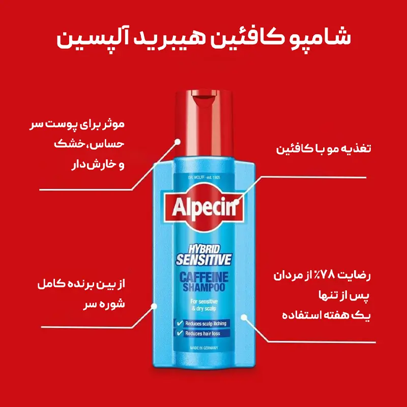شامپو کافئین هیبرید آلپسین Alpecin
