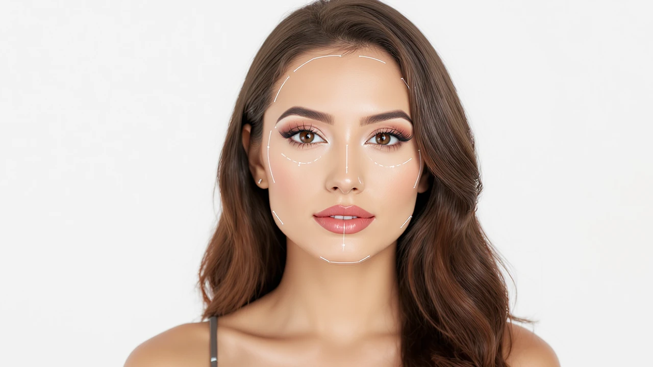 اصول اولیه آرایش برای صورت های قلبی شکل