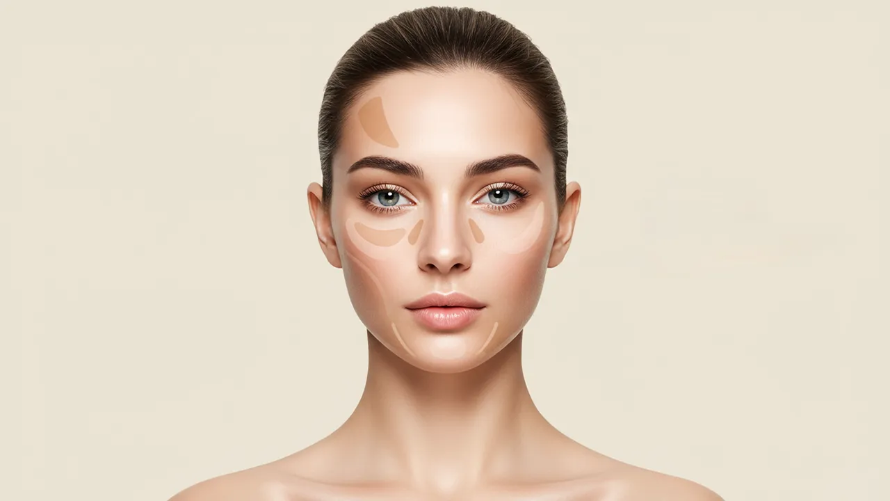 تکنیک های آرایش مناسب صورت الماسی